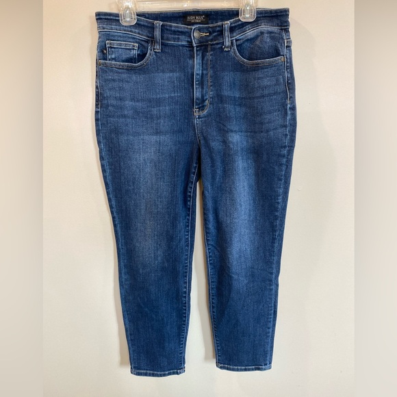Judy Blue Denim - Judy Blue Cropped Slim Jeans Dark Wash High Rise 11/30
